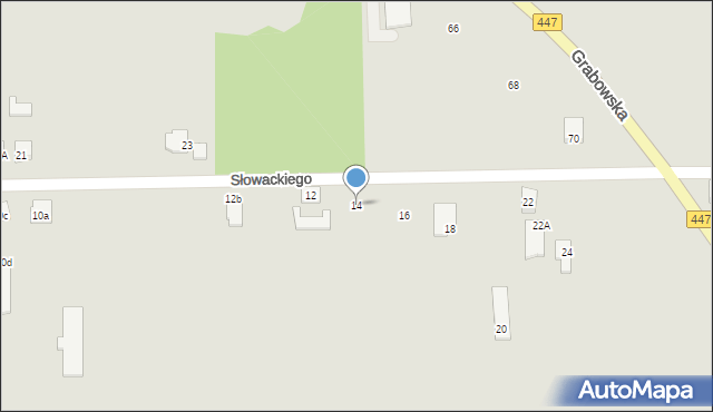 Mikstat, Słowackiego Juliusza, 14, mapa Mikstat