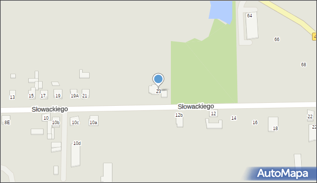 Mikstat, Słowackiego Juliusza, 23, mapa Mikstat