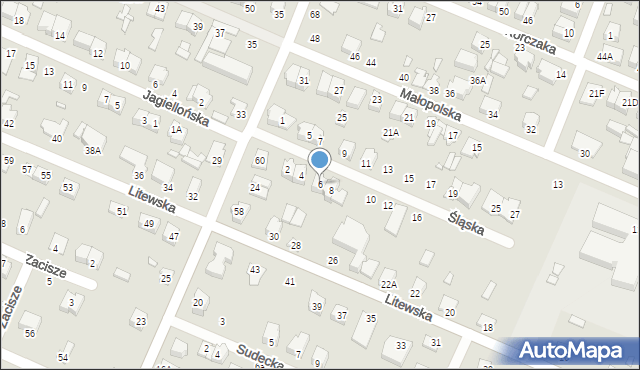 Mińsk Mazowiecki, Śląska, 6, mapa Mińsk Mazowiecki