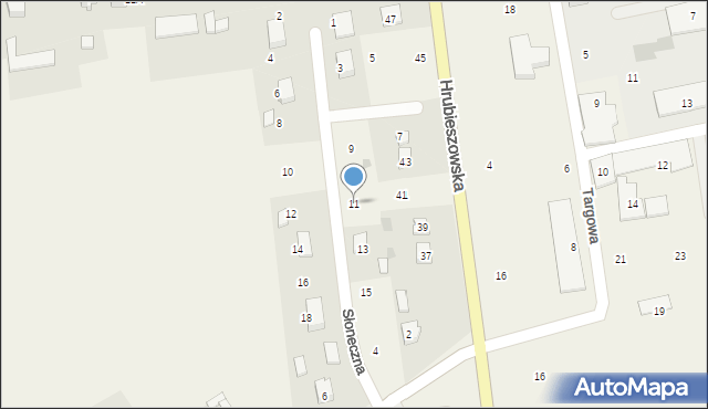 Mircze, Słoneczna, 11, mapa Mircze