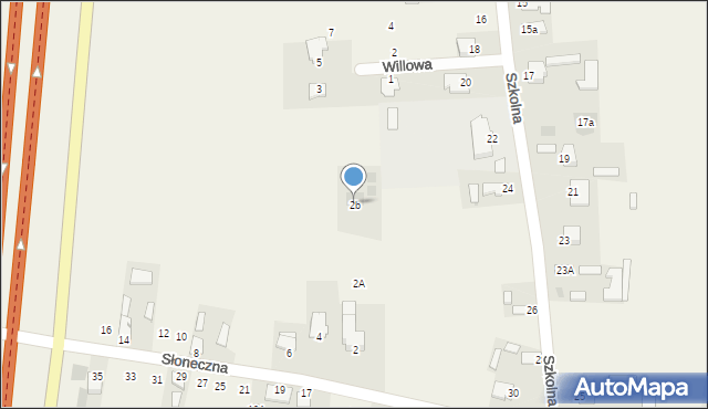 Mleczków, Słoneczna, 2b, mapa Mleczków