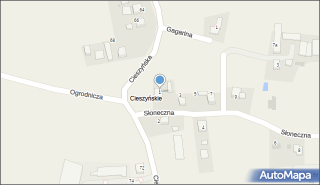 Mnich, Słoneczna, 1, mapa Mnich