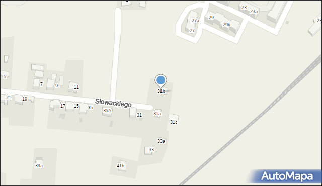 Mnich, Słowackiego Juliusza, 31b, mapa Mnich