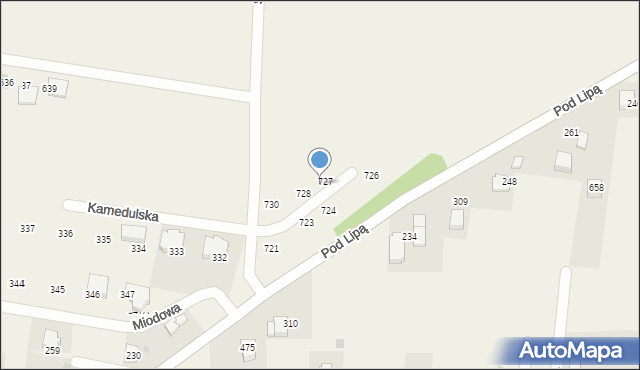 Mników, Słoneczne Wzgórze, 14, mapa Mników