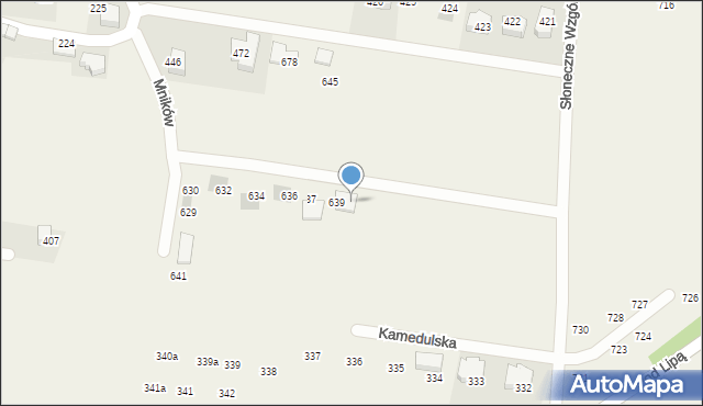 Mników, Słoneczne Wzgórze, 7, mapa Mników