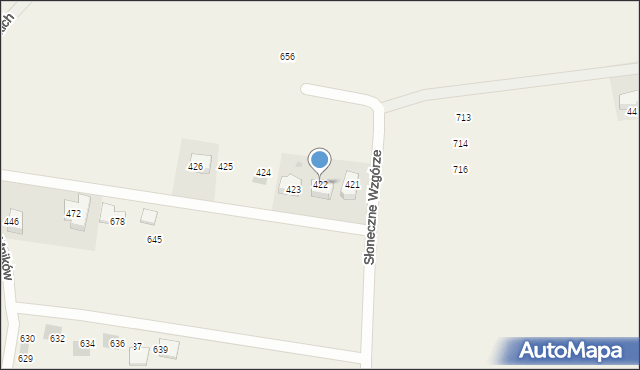 Mników, Słoneczne Wzgórze, 79, mapa Mników