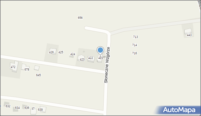 Mników, Słoneczne Wzgórze, 81, mapa Mników