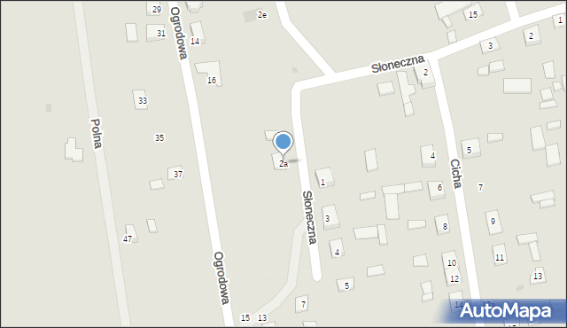 Modliborzyce, Słoneczna, 2a, mapa Modliborzyce