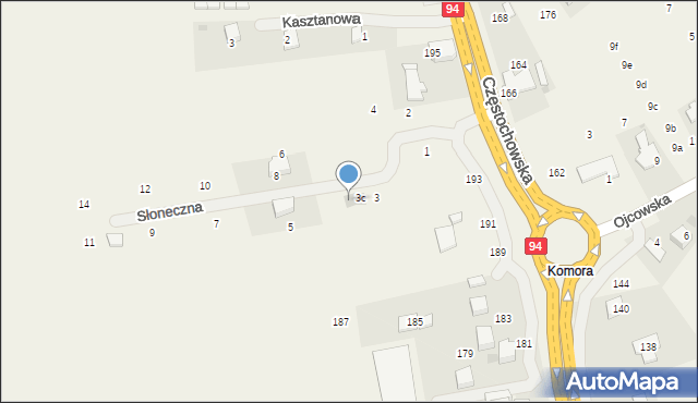 Modlnica, Słoneczna, 3d, mapa Modlnica