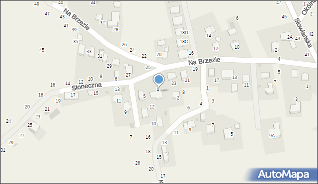 Modlniczka, Słoneczna, 3, mapa Modlniczka