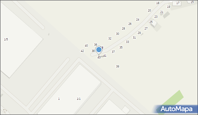 Modlniczka, Słoneczna, 43, mapa Modlniczka