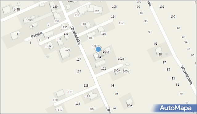 Modlniczka, Słowiańska, 104, mapa Modlniczka