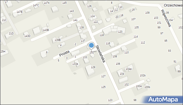 Modlniczka, Słowiańska, 131, mapa Modlniczka