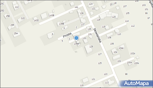 Modlniczka, Słowiańska, 133a, mapa Modlniczka