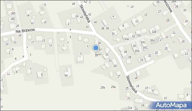 Modlniczka, Słowiańska, 35, mapa Modlniczka