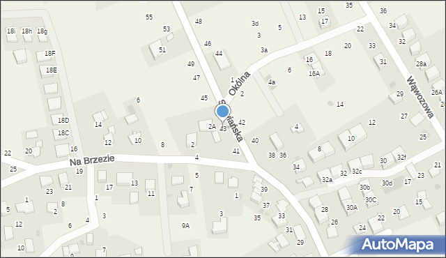 Modlniczka, Słowiańska, 43, mapa Modlniczka