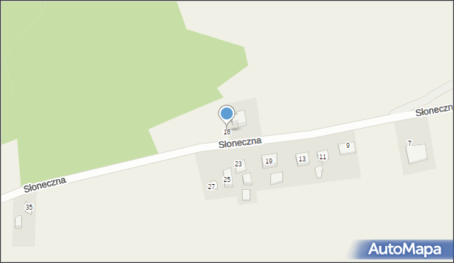 Mrzezino, Słoneczna, 16, mapa Mrzezino