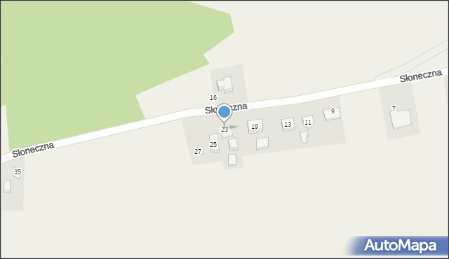 Mrzezino, Słoneczna, 23, mapa Mrzezino