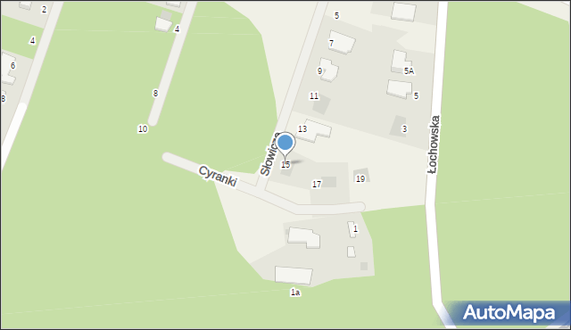 Murowaniec, Słowicza, 15, mapa Murowaniec