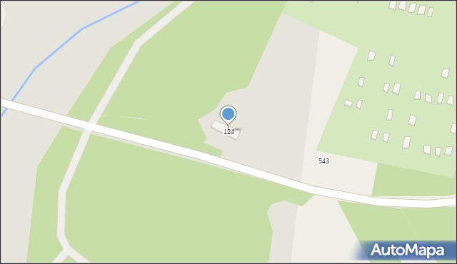 Myślenice, Słowackiego Juliusza, 124, mapa Myślenice