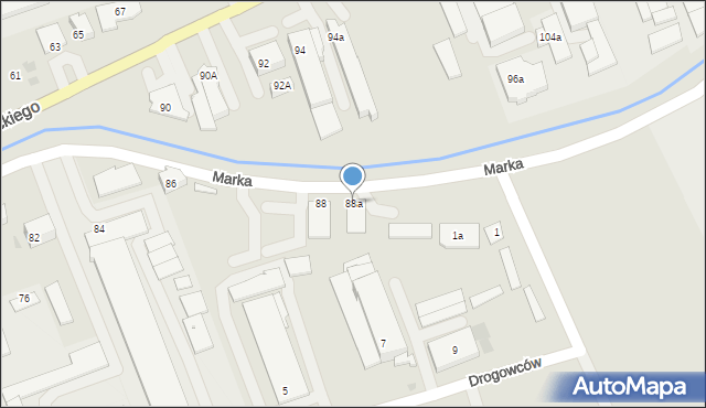 Myślenice, Słowackiego Juliusza, 88a, mapa Myślenice