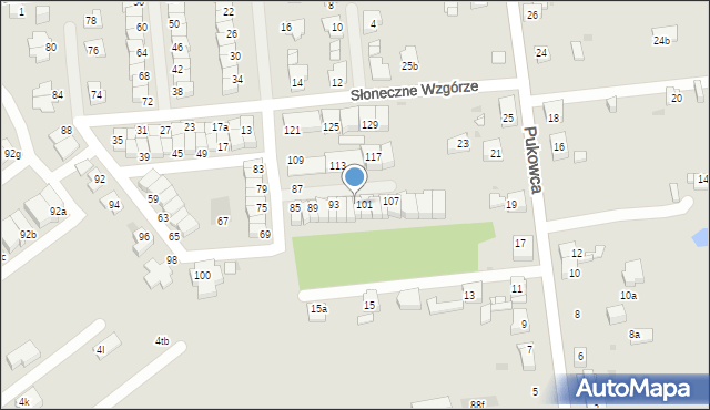 Mysłowice, Słoneczne Wzgórze, 99, mapa Mysłowice