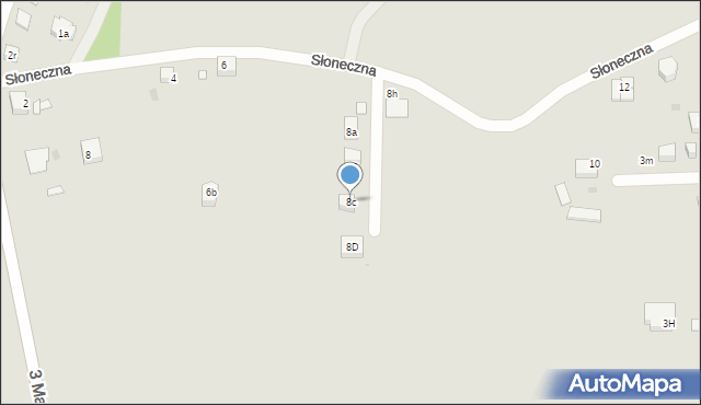 Mysłowice, Słoneczna, 8c, mapa Mysłowice