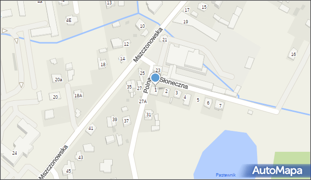 Nadarzyn, Słoneczna, 1, mapa Nadarzyn