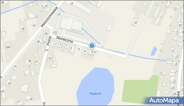 Nadarzyn, Słoneczna, 7, mapa Nadarzyn