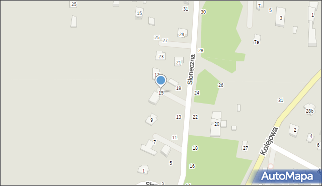 Nałęczów, Słoneczna, 15, mapa Nałęczów