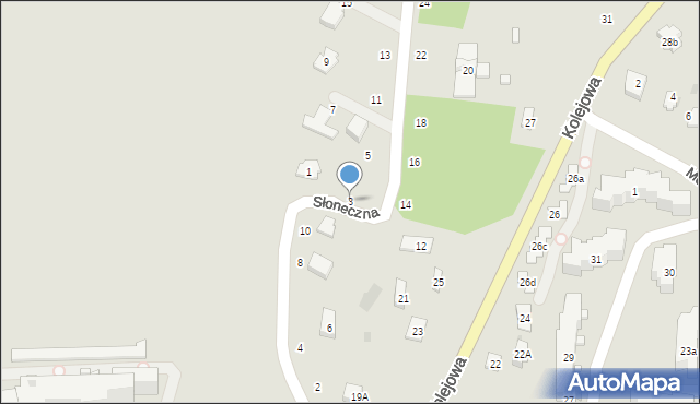 Nałęczów, Słoneczna, 3, mapa Nałęczów