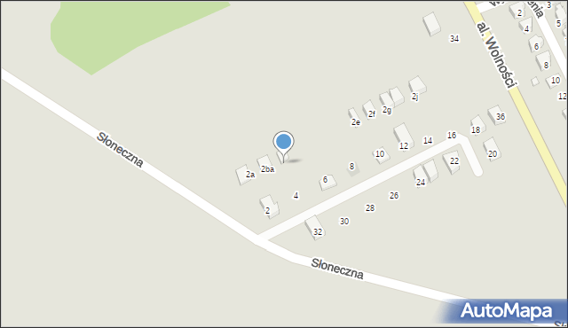 Niemodlin, Słoneczna, 2bb, mapa Niemodlin