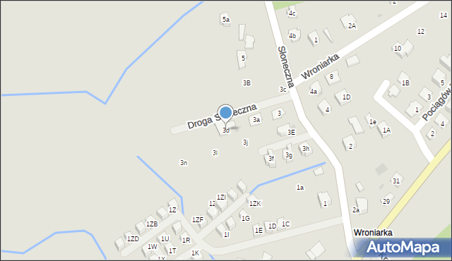 Niepołomice, Słoneczna, 3d, mapa Niepołomice