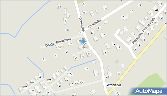 Niepołomice, Słoneczna, 3E, mapa Niepołomice