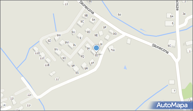 Niepołomice, Słoneczna, 9J, mapa Niepołomice