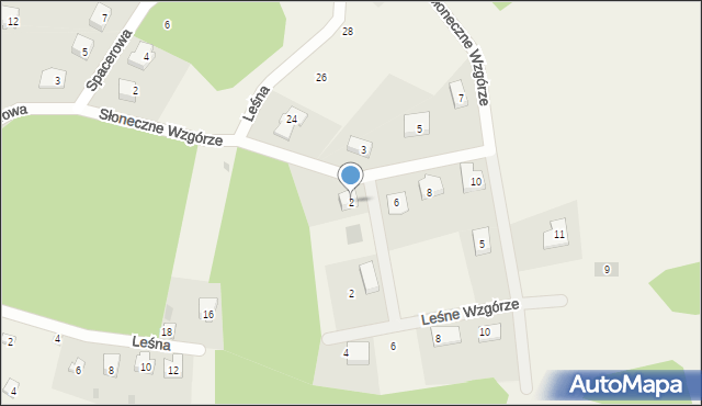 Nowa Karczma, Słoneczne Wzgórze, 2, mapa Nowa Karczma