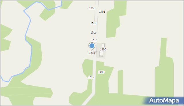 Nowa Kuźnica, Słoneczna, 151g, mapa Nowa Kuźnica