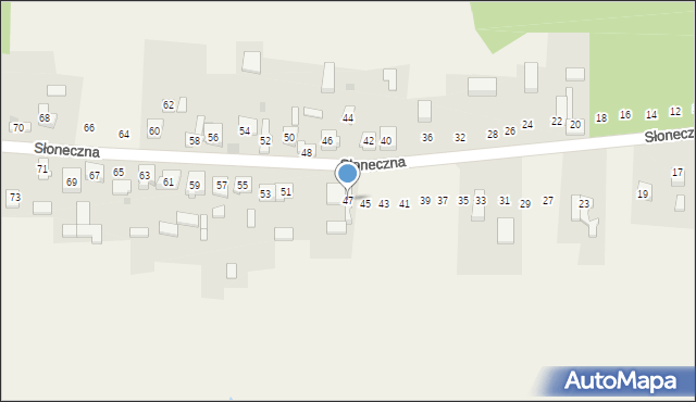 Nowa Kuźnica, Słoneczna, 47, mapa Nowa Kuźnica