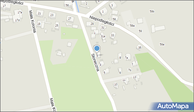 Nowa Ruda, Słoneczna, 3, mapa Nowa Ruda