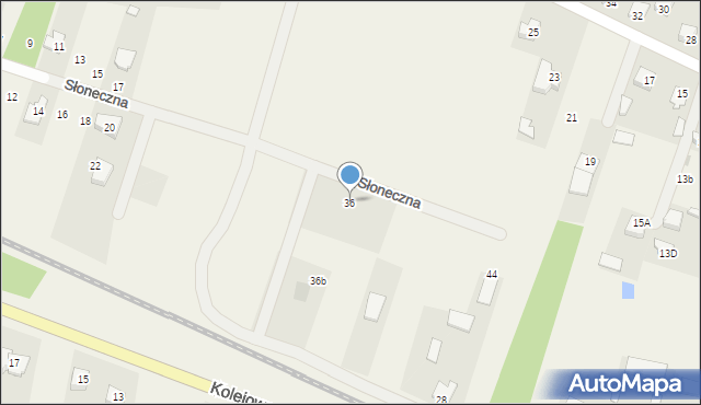 Nowa Wieś, Słoneczna, 36, mapa Nowa Wieś