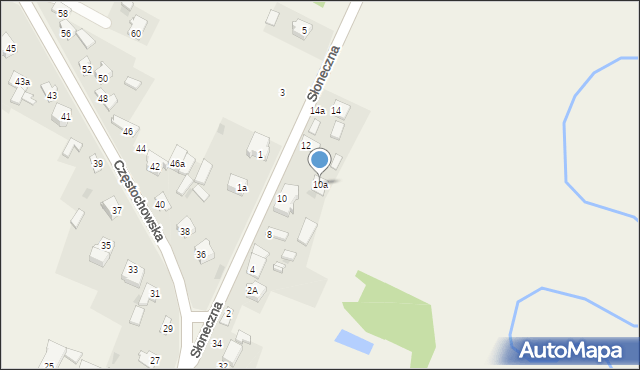 Nowa Wieś, Słoneczna, 10a, mapa Nowa Wieś