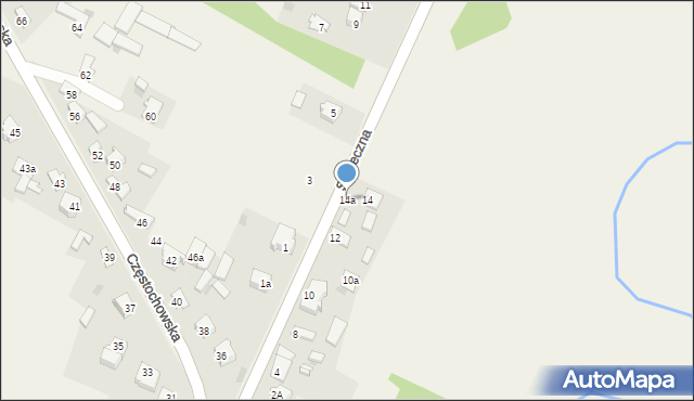 Nowa Wieś, Słoneczna, 14a, mapa Nowa Wieś