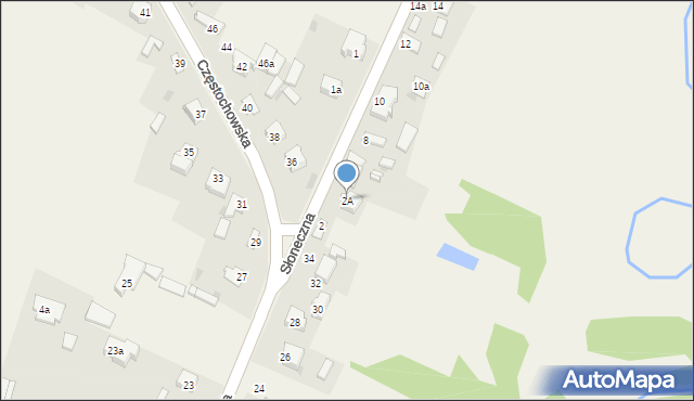 Nowa Wieś, Słoneczna, 2A, mapa Nowa Wieś