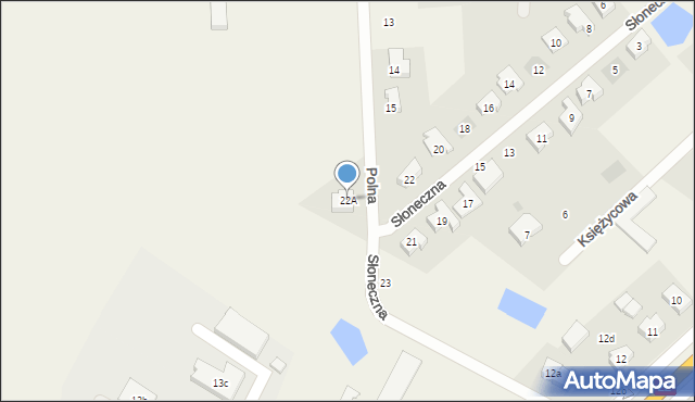 Nowa Wieś Rzeczna, Słoneczna, 22A, mapa Nowa Wieś Rzeczna