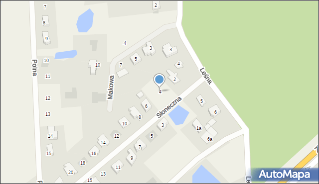 Nowa Wieś Rzeczna, Słoneczna, 4, mapa Nowa Wieś Rzeczna