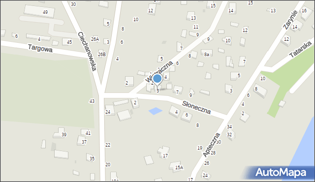 Nowe Miasto, Słoneczna, 3, mapa Nowe Miasto