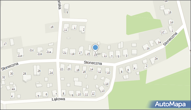 Nowe Miasto nad Wartą, Słoneczna, 13, mapa Nowe Miasto nad Wartą