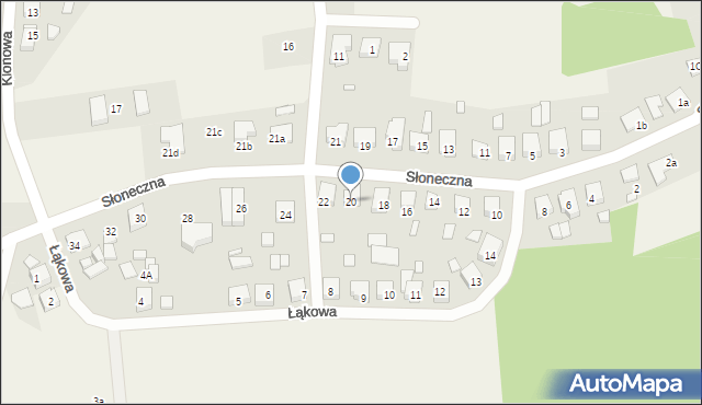 Nowe Miasto nad Wartą, Słoneczna, 20, mapa Nowe Miasto nad Wartą