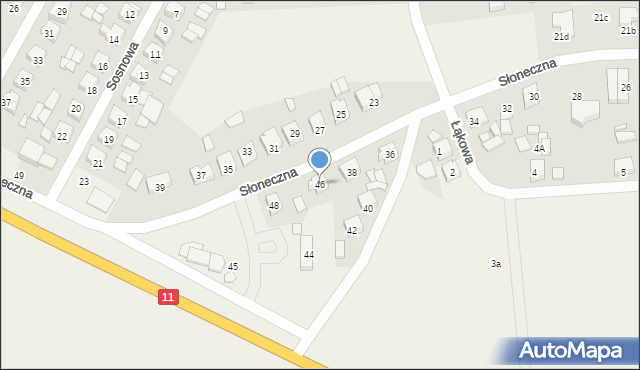 Nowe Miasto nad Wartą, Słoneczna, 46, mapa Nowe Miasto nad Wartą