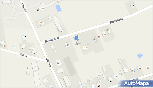 Nowe Opole, Słoneczna, 12, mapa Nowe Opole